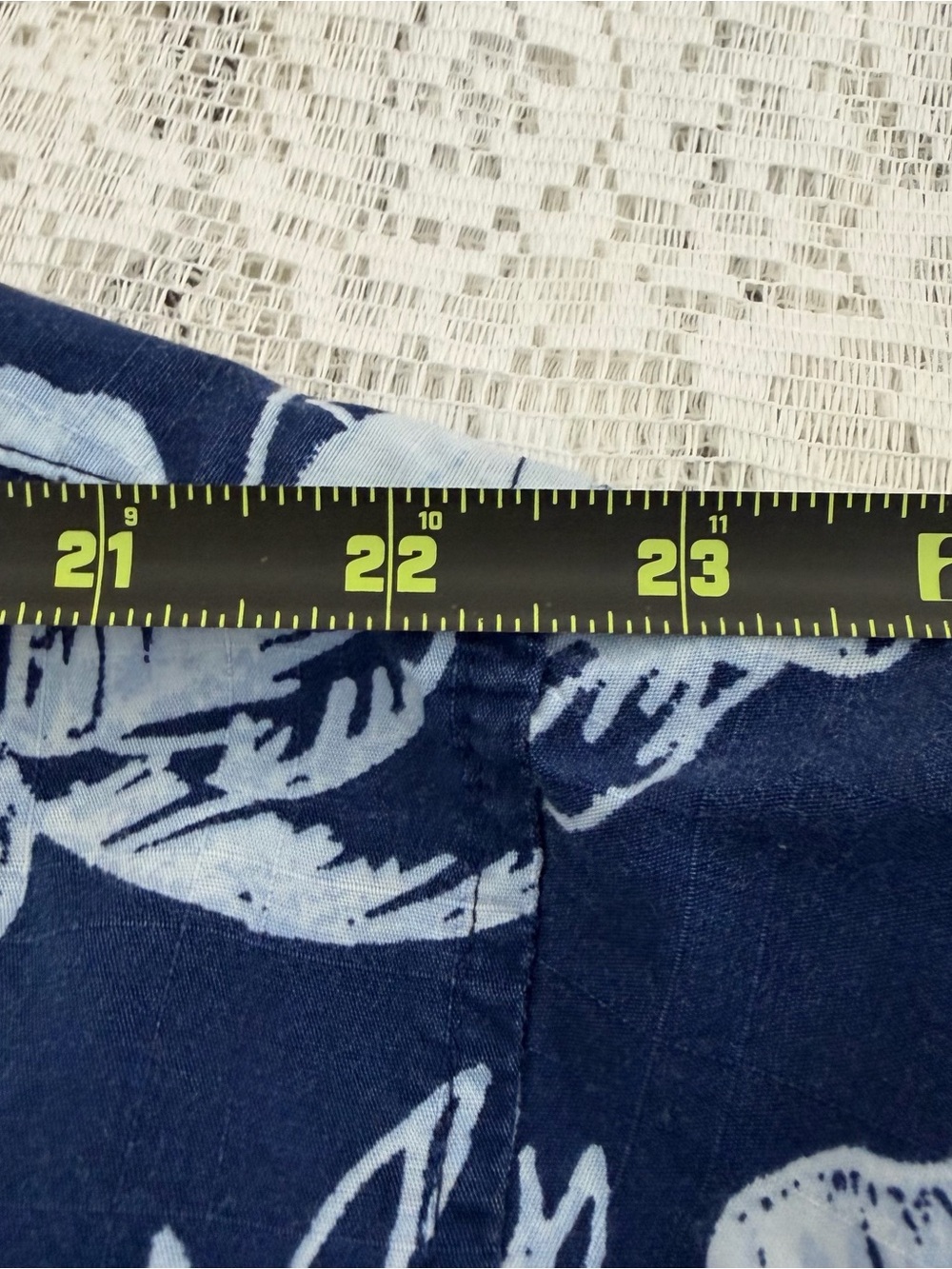 VTG OP Ocean Pacific Blue Hawaiian Button Down Short Sleeve Men’s Shirt Size XXL - Picture 11 of 13